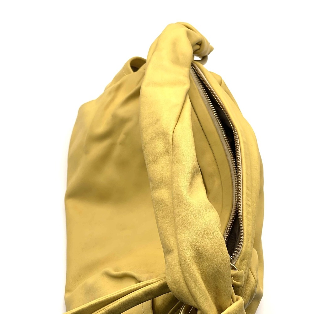 Coach Parker 230 Yellow Leather Zip Shoulder Hobo Bag Pleated Purse # 13442 Y2K - Picture 11 of 13